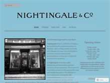Tablet Screenshot of nightingaleandco.com